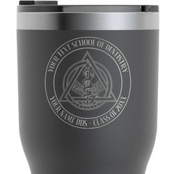 Dental Insignia / Emblem RTIC Tumbler - Black - Laser Engraved - Double-Sided (Personalized)
