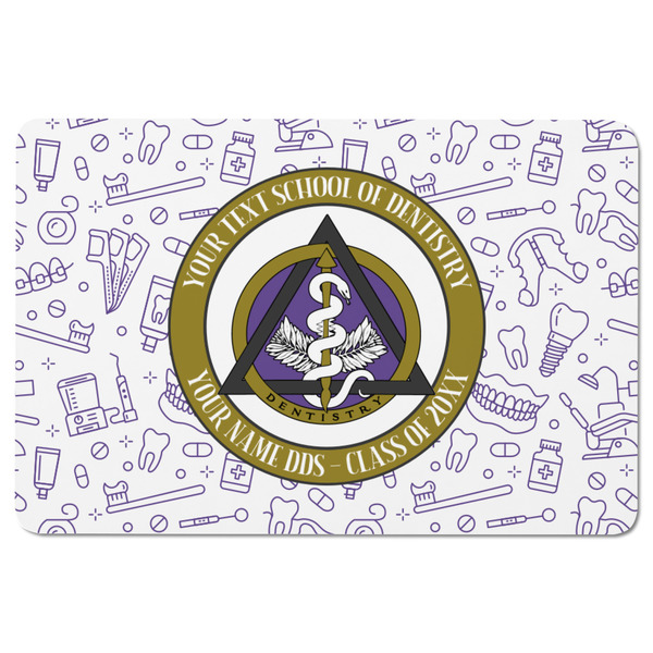 Dental Insignia / Emblem Rectangular Fridge Magnet - FRONT