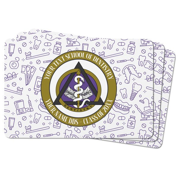 Dental Insignia / Emblem Rectangular Fridge Magnet - THREE