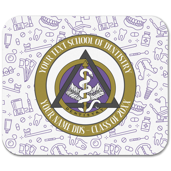 Dental Insignia / Emblem Rectangular Mouse Pad - APPROVAL