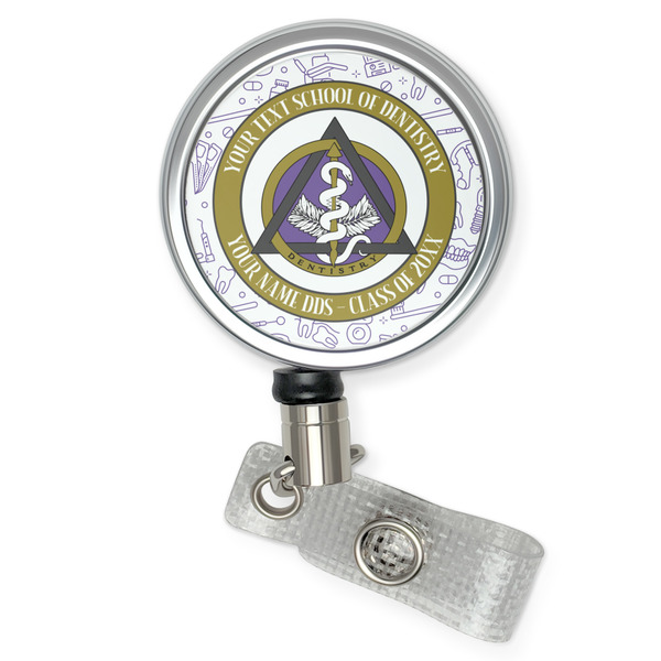 Custom Dental Insignia / Emblem Retractable Badge Reel (Personalized)