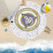 Dental Insignia / Emblem Round Beach Towel Lifestyle