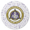Dental Insignia / Emblem Round Rubber Backed Coaster - Single (Personalized)