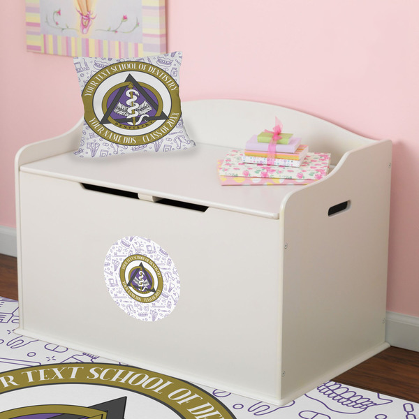 Dental Insignia / Emblem Round Wall Decal on Toy Chest