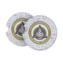 Dental Insignia / Emblem Sandstone Car Coasters - Set of 2 (Personalized)