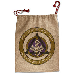 Dental Insignia / Emblem Santa Sack - Single-Sided (Personalized)