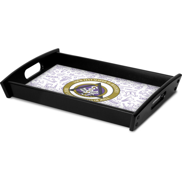 Dental Insignia / Emblem Serving Tray Black - Corner