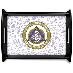 Dental Insignia / Emblem Black Wooden Tray - Large (Personalized)