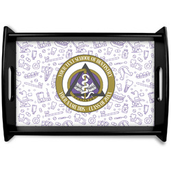 Dental Insignia / Emblem Black Wooden Tray - Small (Personalized)