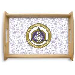 Dental Insignia / Emblem Natural Wooden Tray - Small (Personalized)