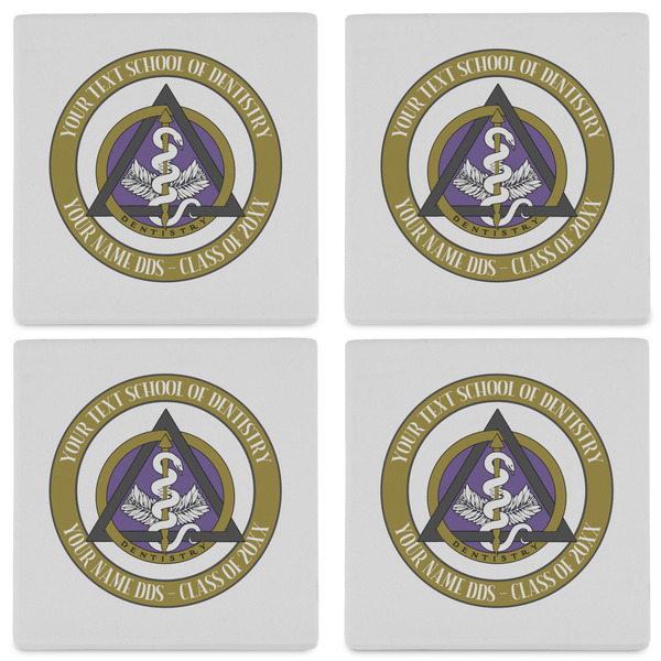 Dental Insignia / Emblem Set of 4 Stone Coasters - See All 4 View