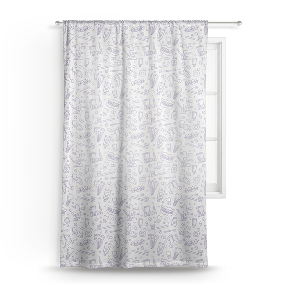 Custom Dental Insignia / Emblem Sheer Curtain