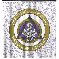 Dental Insignia / Emblem Shower Curtain - 71" x 74" (Personalized)
