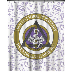 Dental Insignia / Emblem Extra Long Shower Curtain - 70" x 83" (Personalized)