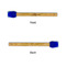 Dental Insignia / Emblem Silicone Brushes - Blue - Front & Back