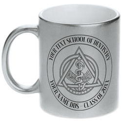 Dental Insignia / Emblem Metallic Silver Mug (Personalized)