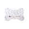 Dental Insignia / Emblem Bone Shaped Dog Food Mat - Small (Personalized)