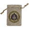 Dental Insignia / Emblem Burlap Gift Bag - Small - Single-Sided (Personalized)