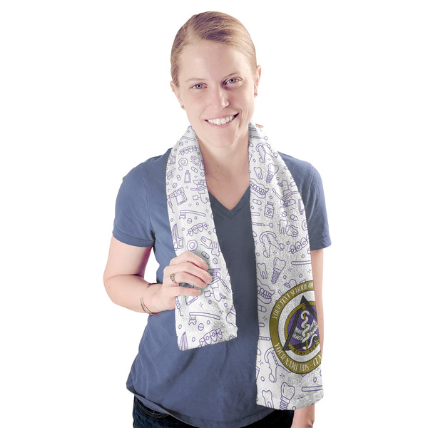 Dental Insignia / Emblem Sport Towel - Exercise use - Model