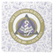 Dental Insignia / Emblem Square Rubber Backed Coaster - Single (Personalized)