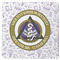 Dental Insignia / Emblem Square Rubber Backed Coaster - Single (Personalized)