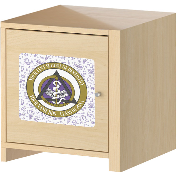 Dental Insignia / Emblem Square Wall Decal on Wooden Cabinet