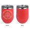 Dental Insignia / Emblem Stainless Wine Tumblers - Coral - Single Sided - Approval