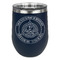 Dental Insignia / Emblem Stemless Stainless Steel Wine Tumbler - Navy - Double-Sided (Personalized)