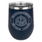 Dental Insignia / Emblem Stemless Stainless Steel Wine Tumbler - Navy - Single-Sided (Personalized)