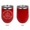Dental Insignia / Emblem Stainless Wine Tumblers - Red - Single Sided - Approval