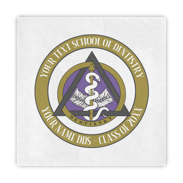 Custom Dental Insignia / Emblem Decorative Paper Napkins (Personalized)