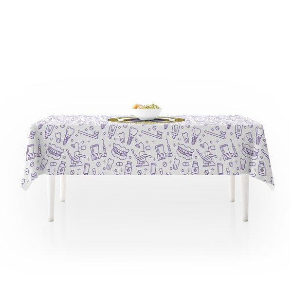 Dental Insignia / Emblem Tablecloths (58"x102") - LIFESTYLE (side view)