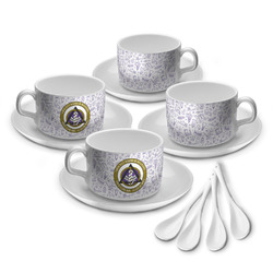 Dental Insignia / Emblem Tea Cups - Set of 4 (Personalized)