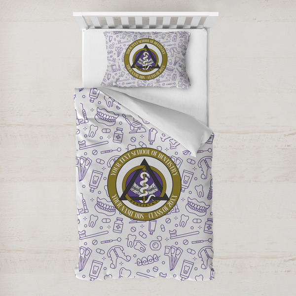 Custom Dental Insignia / Emblem Toddler Bedding (Personalized)
