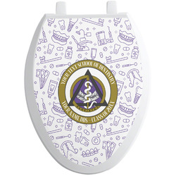 Dental Insignia / Emblem Toilet Seat Decal - Elongated (Personalized)