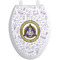 Dental Insignia / Emblem Toilet Seat Decal - Elongated - Front