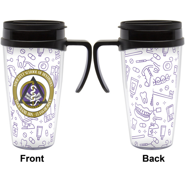 Dental Insignia / Emblem Travel Mug with Black Handle - Approval