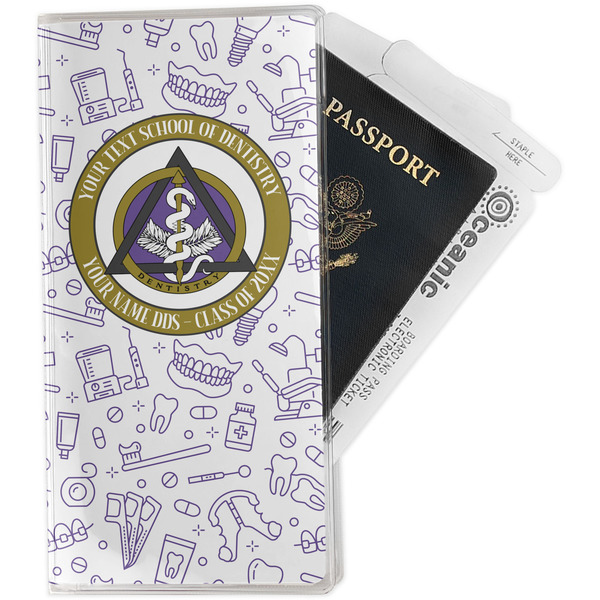 Custom Dental Insignia / Emblem Travel Document Holder (Personalized)
