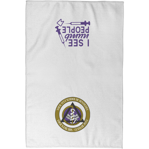 Dental Insignia / Emblem Waffle Towel - Partial Print - Approval Image