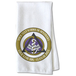 Dental Insignia / Emblem Kitchen Towel - Waffle Weave - Partial Print (Personalized)