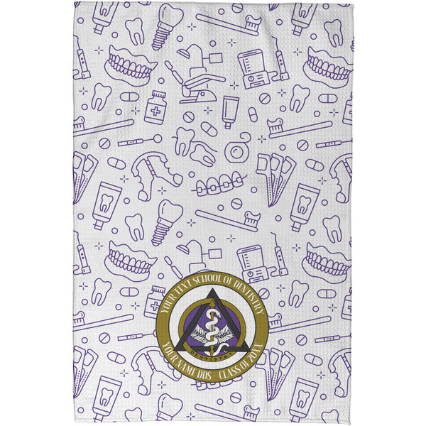 Dental Insignia / Emblem Waffle Weave Towel - Full Color Print - Approval Image