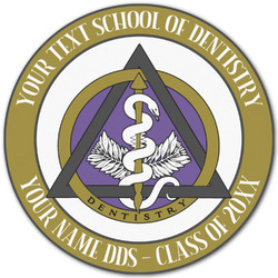 Dental Insignia / Emblem Graphic Decal - Small (Personalized)
