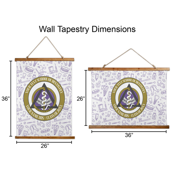 Dental Insignia / Emblem Wall Hanging Tapestries - Parent/Sizing