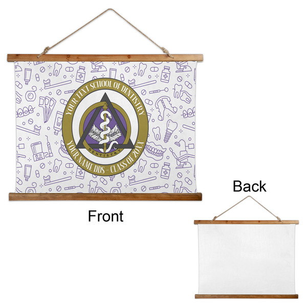 Dental Insignia / Emblem Wall Hanging Tapestry - Landscape - Front & Back