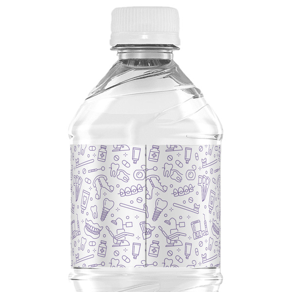 Dental Insignia / Emblem Water Bottle Label - Back View
