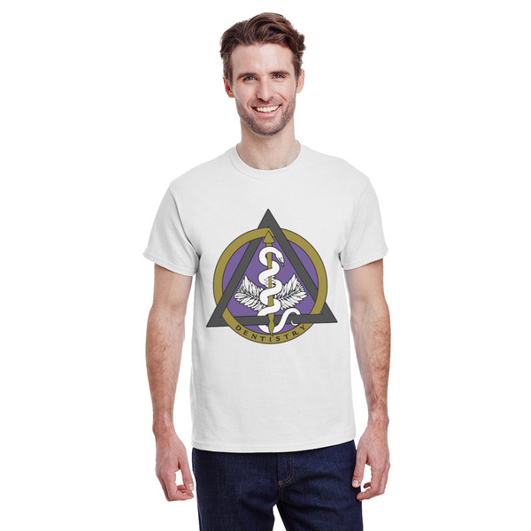 Custom Dental Insignia / Emblem T-Shirt - White - Large