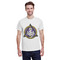 Dental Insignia / Emblem White Crew T-Shirt on Model - Front