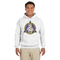 Dental Insignia / Emblem White Hoodie on Model - Front