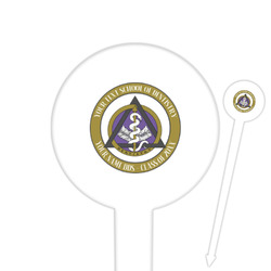 Dental Insignia / Emblem Round Plastic Food Picks (Personalized)