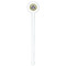 Dental Insignia / Emblem White Plastic 7" Stir Stick - Round - Single Stick
